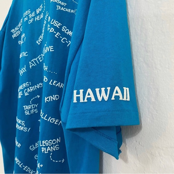 Hanes Heavyweight 50/50 Men’s XL Vintage 1991 Terrific Teacher Puff Print Shirt - Picture 2 of 5